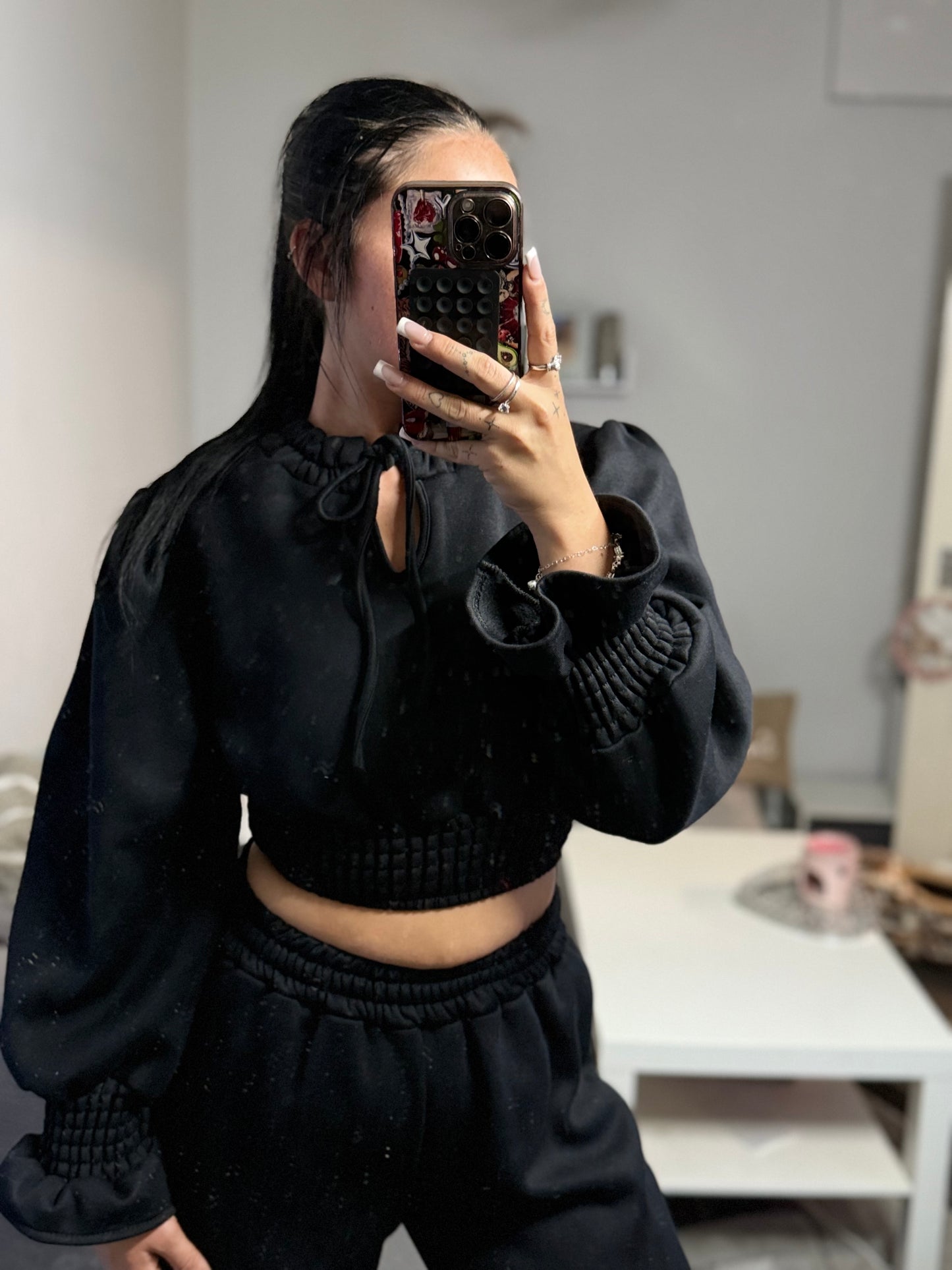 ruffle tracksuit
