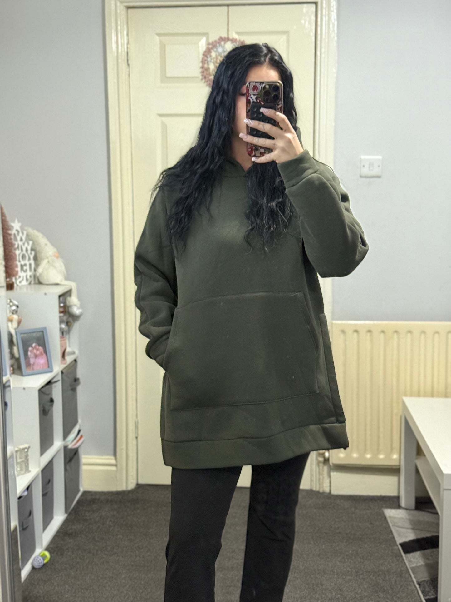 Over sized long hoodie