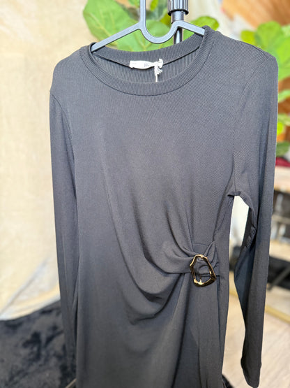Ribbed luxe maxi dress