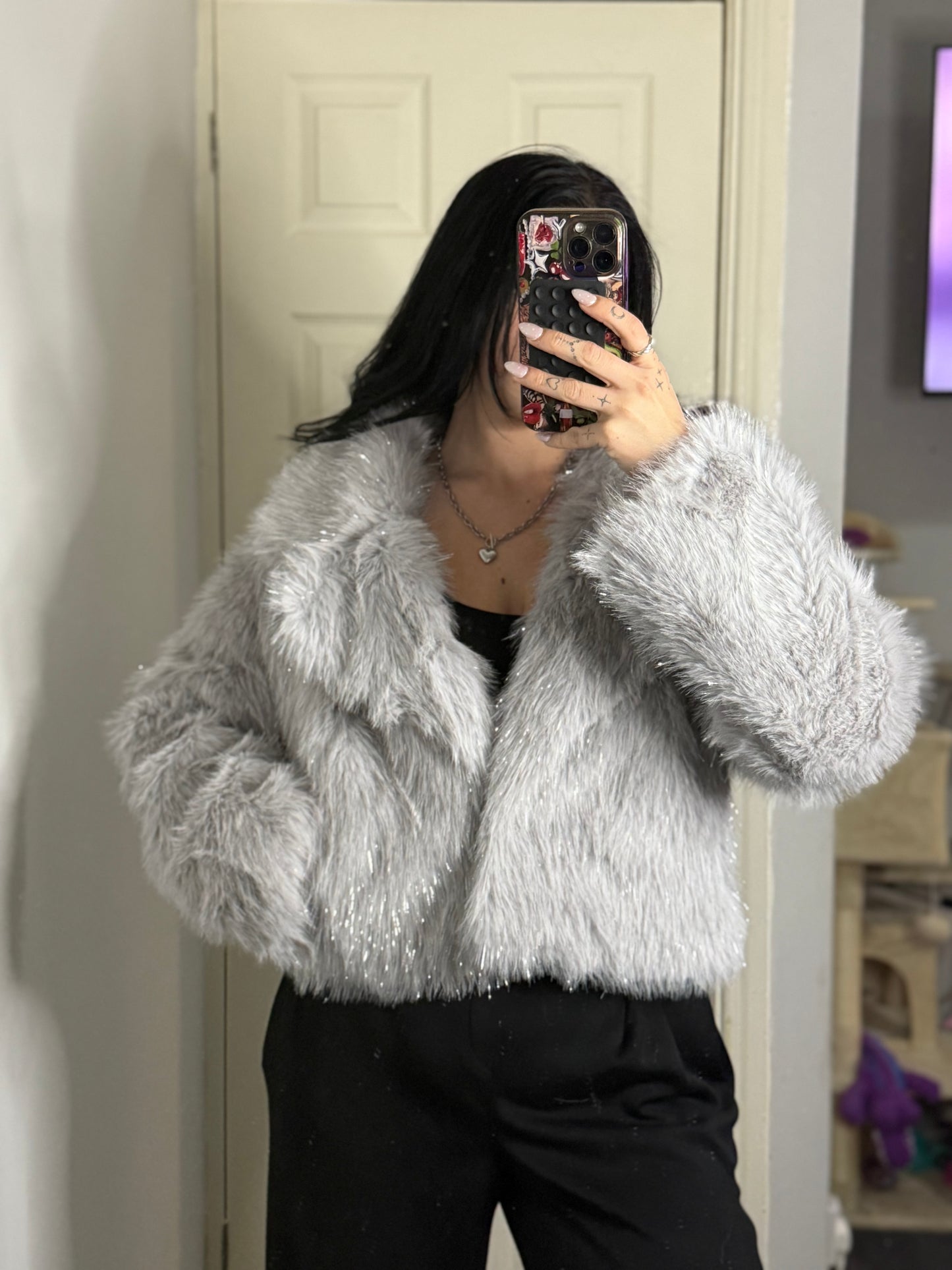 Sparkle fuffy coat