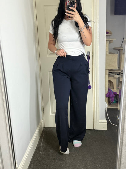 Smart flared trouser-jogger material