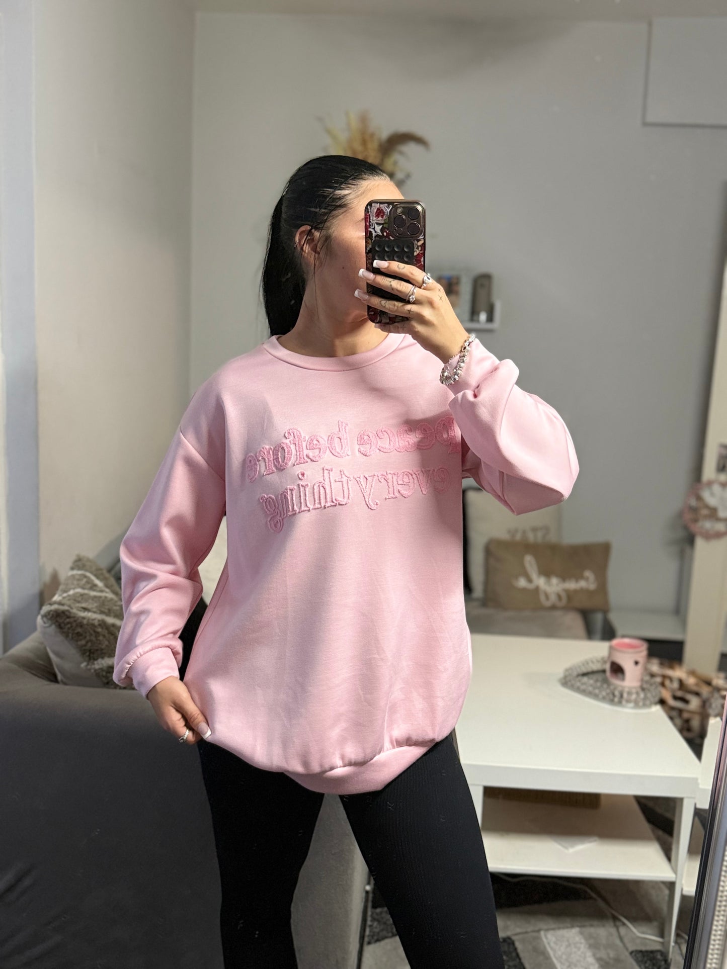 Peace before everything jumper