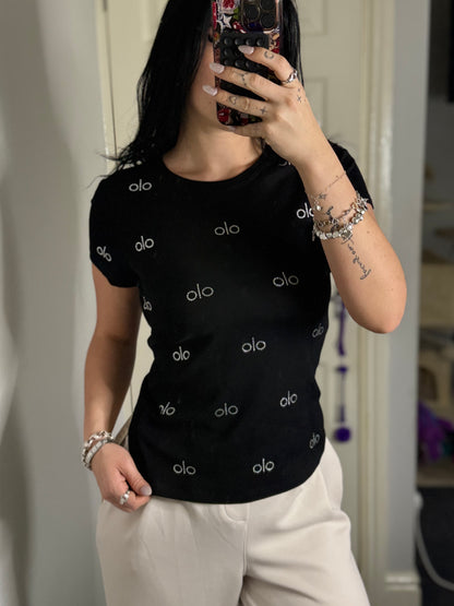 Olo studded diamanté t shirt