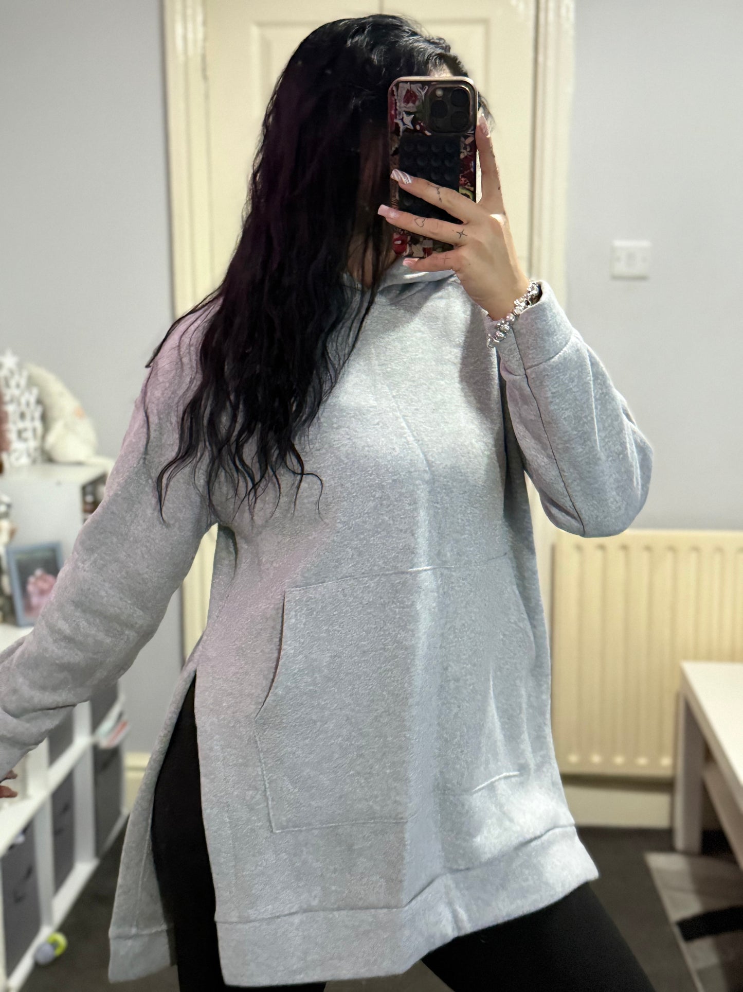 Over sized long hoodie