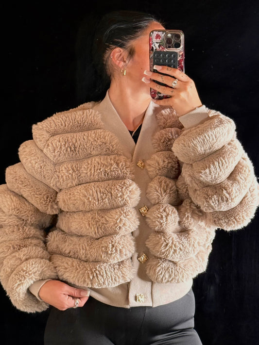 Luxury fluffy cardigan