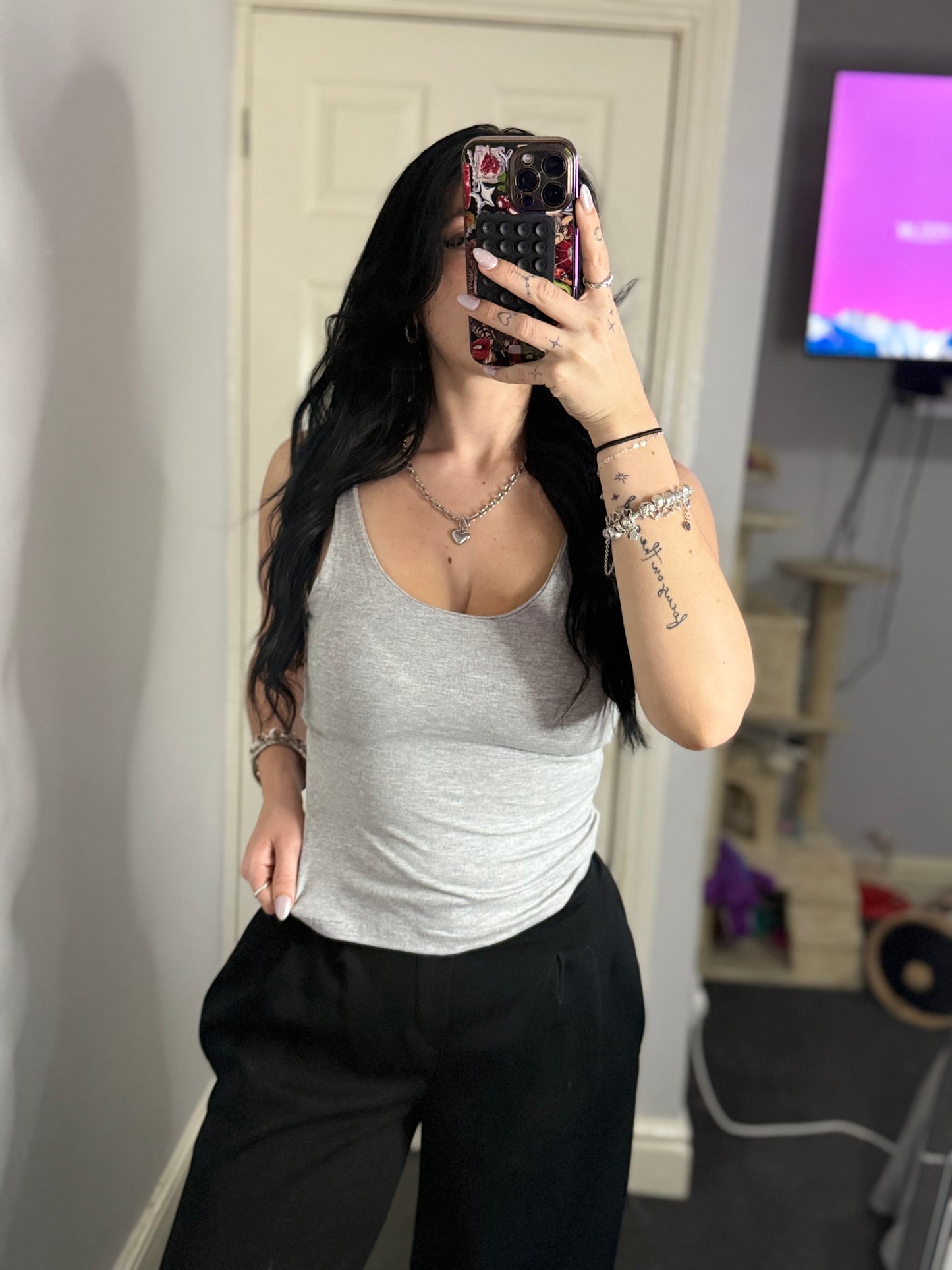 Basic everyday padded vest top