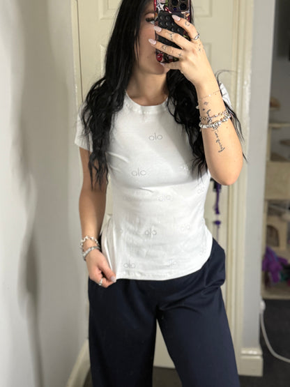 Olo studded diamanté t shirt