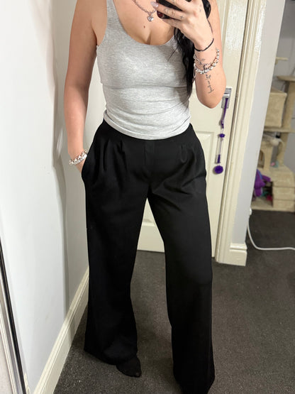 Smart flared trouser-jogger material