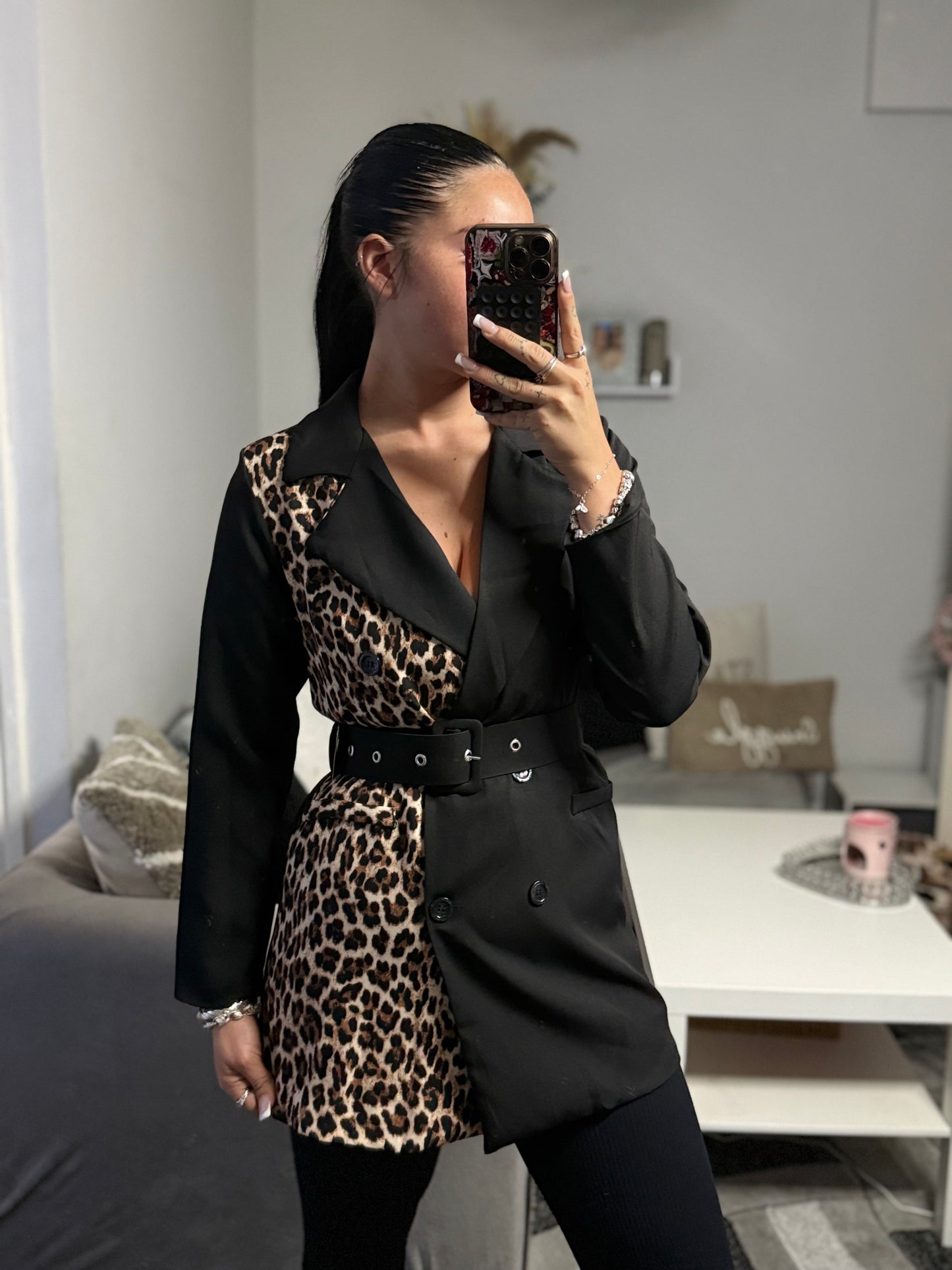Leopard blazer