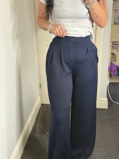 Smart flared trouser-jogger material
