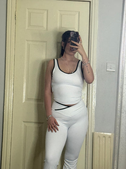 Short sleeve crossover  gym set