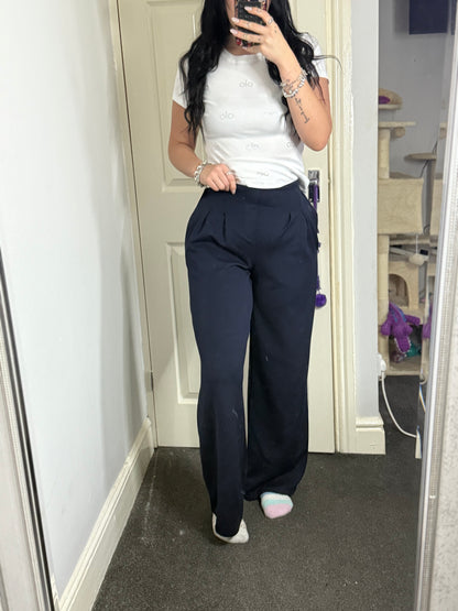 Smart flared trouser-jogger material