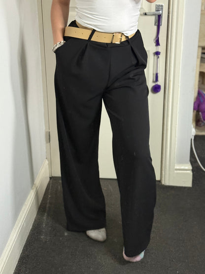 Smart flare trouser with belt