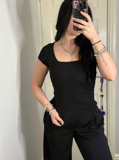 Square neck top