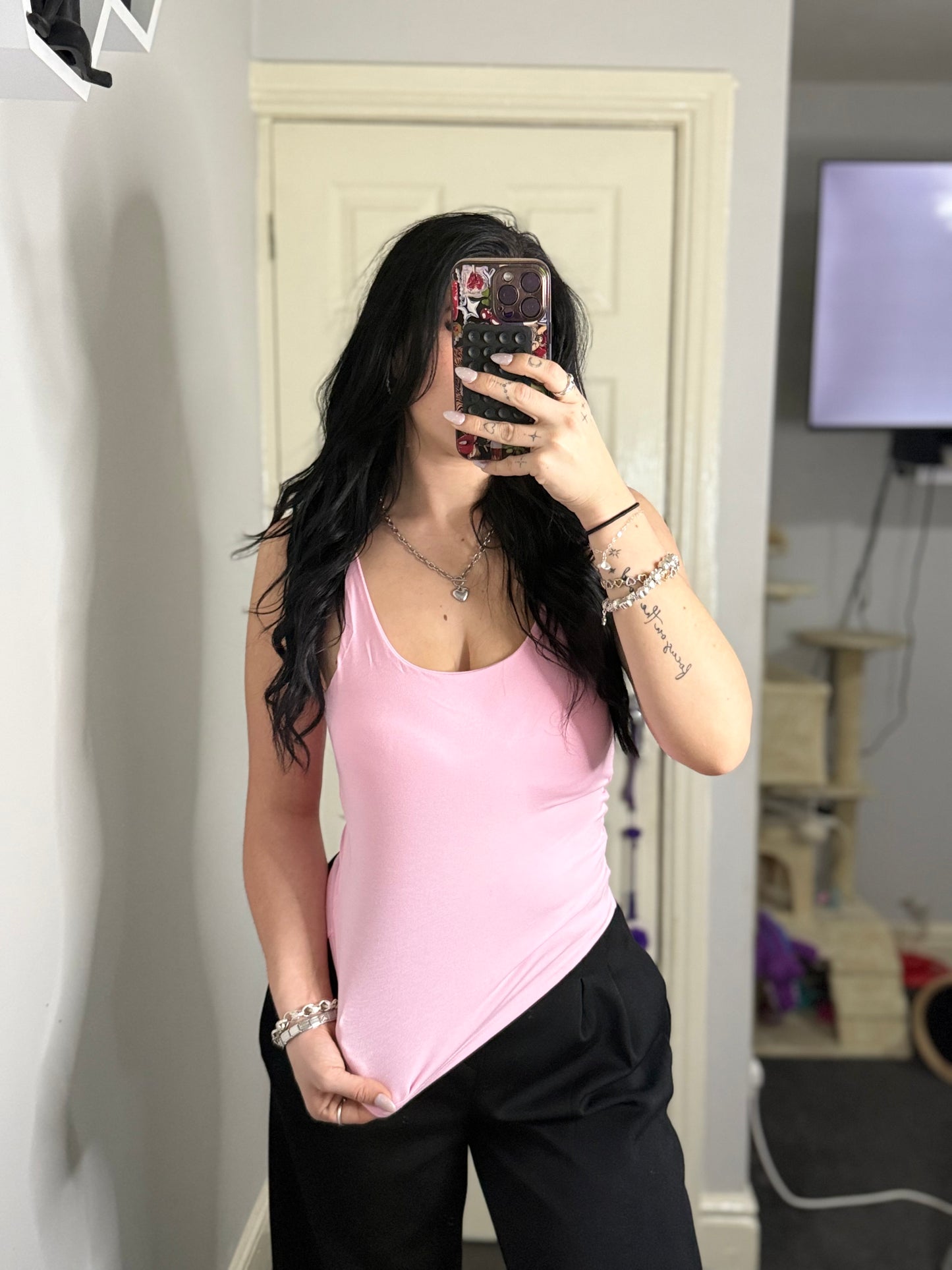 Basic everyday padded vest top