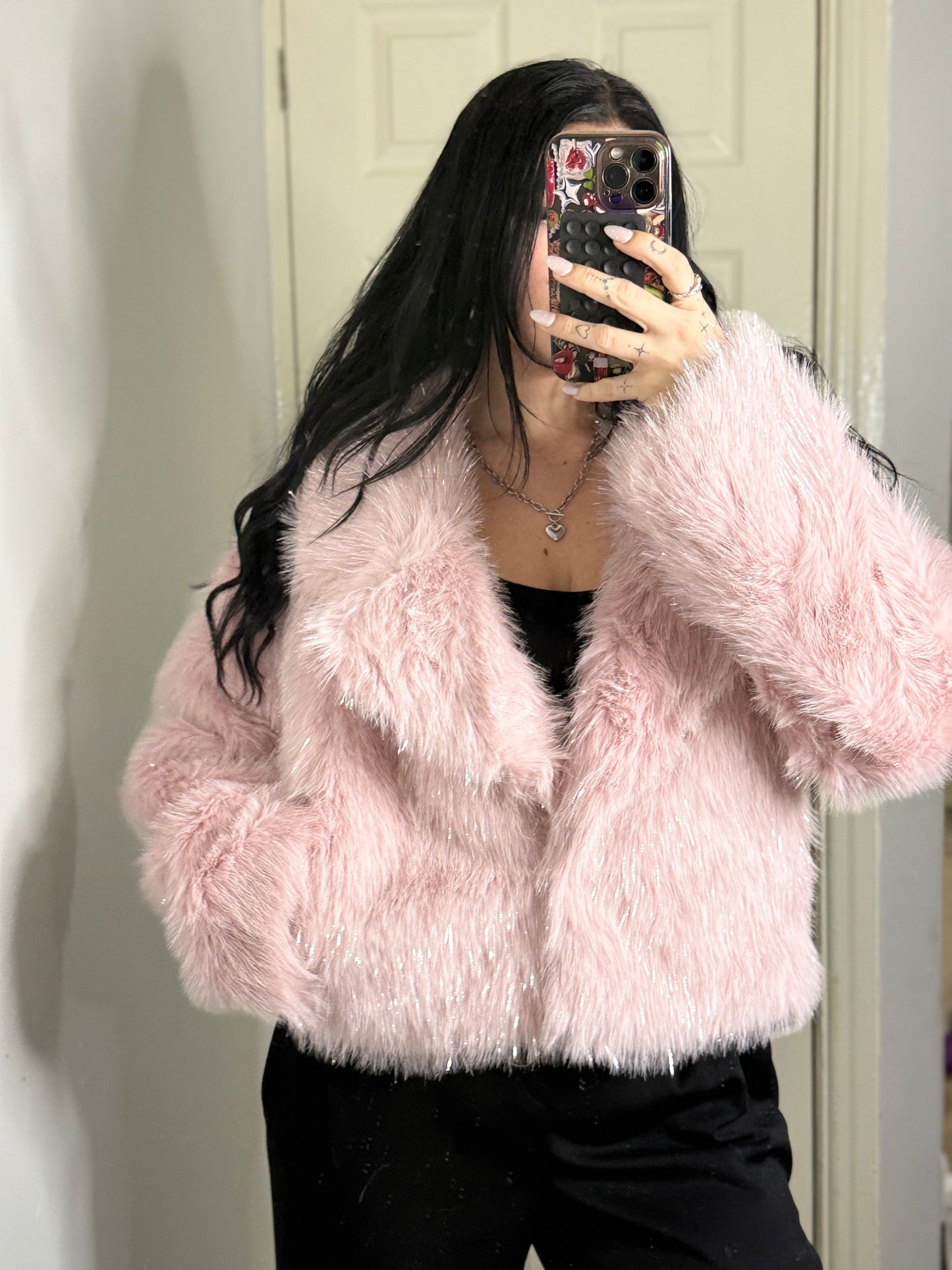 Sparkle fuffy coat