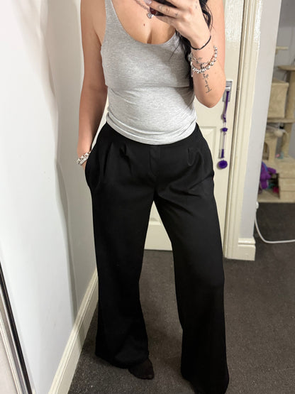 Smart flared trouser-jogger material