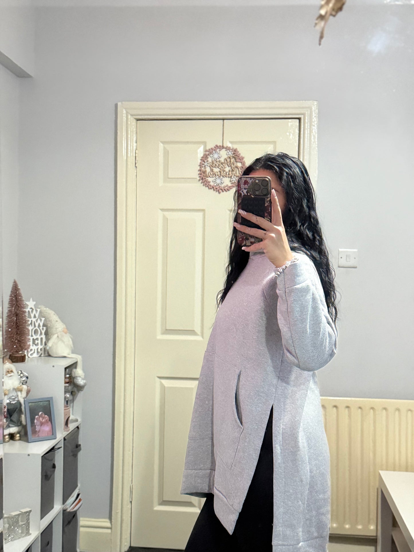 Over sized long hoodie