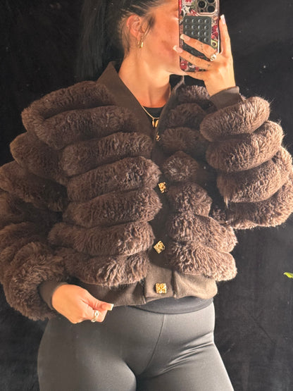 Luxury fluffy cardigan