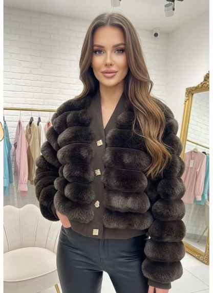 Luxury fluffy cardigan