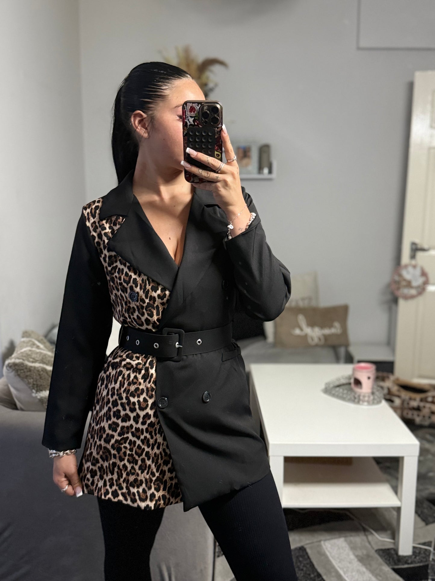 Leopard blazer