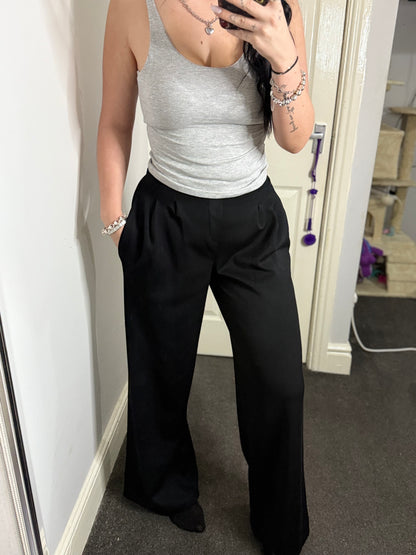 Smart flared trouser-jogger material