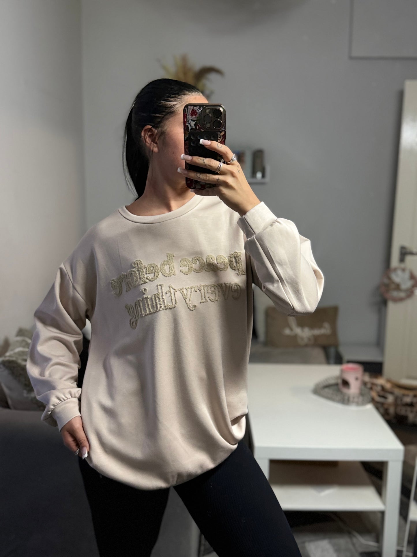 Peace before everything jumper