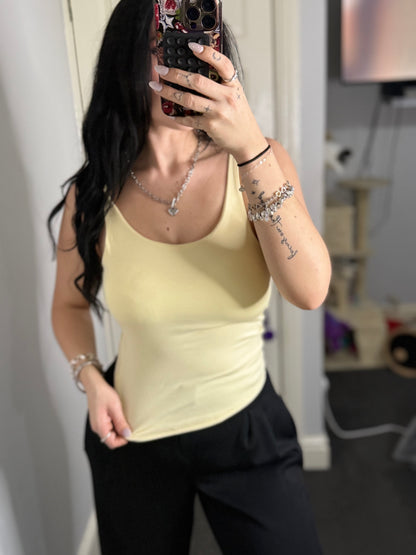 Basic everyday padded vest top
