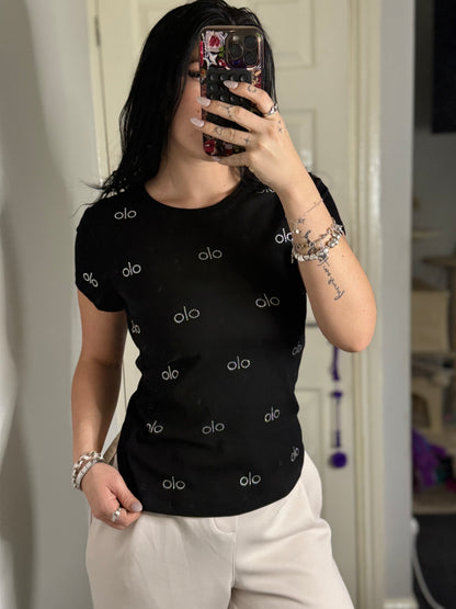 Olo studded diamanté t shirt