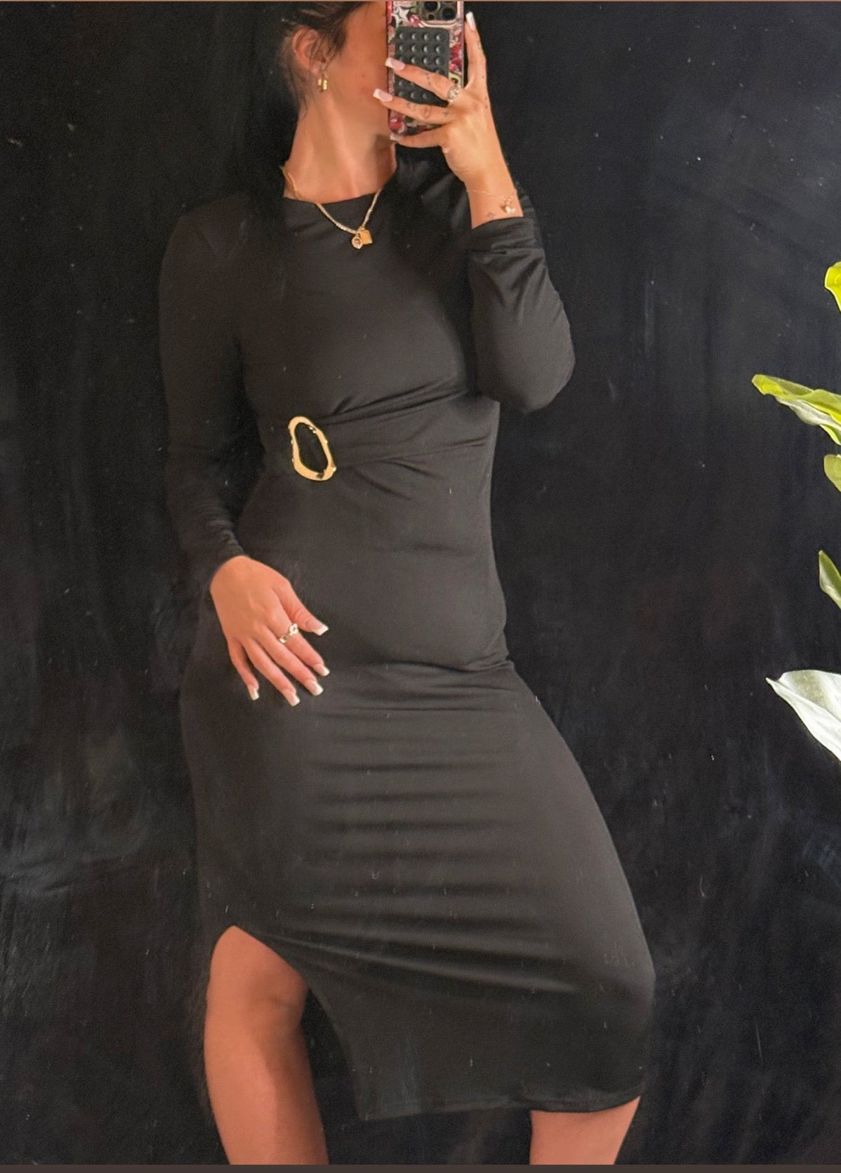 Ribbed luxe maxi dress