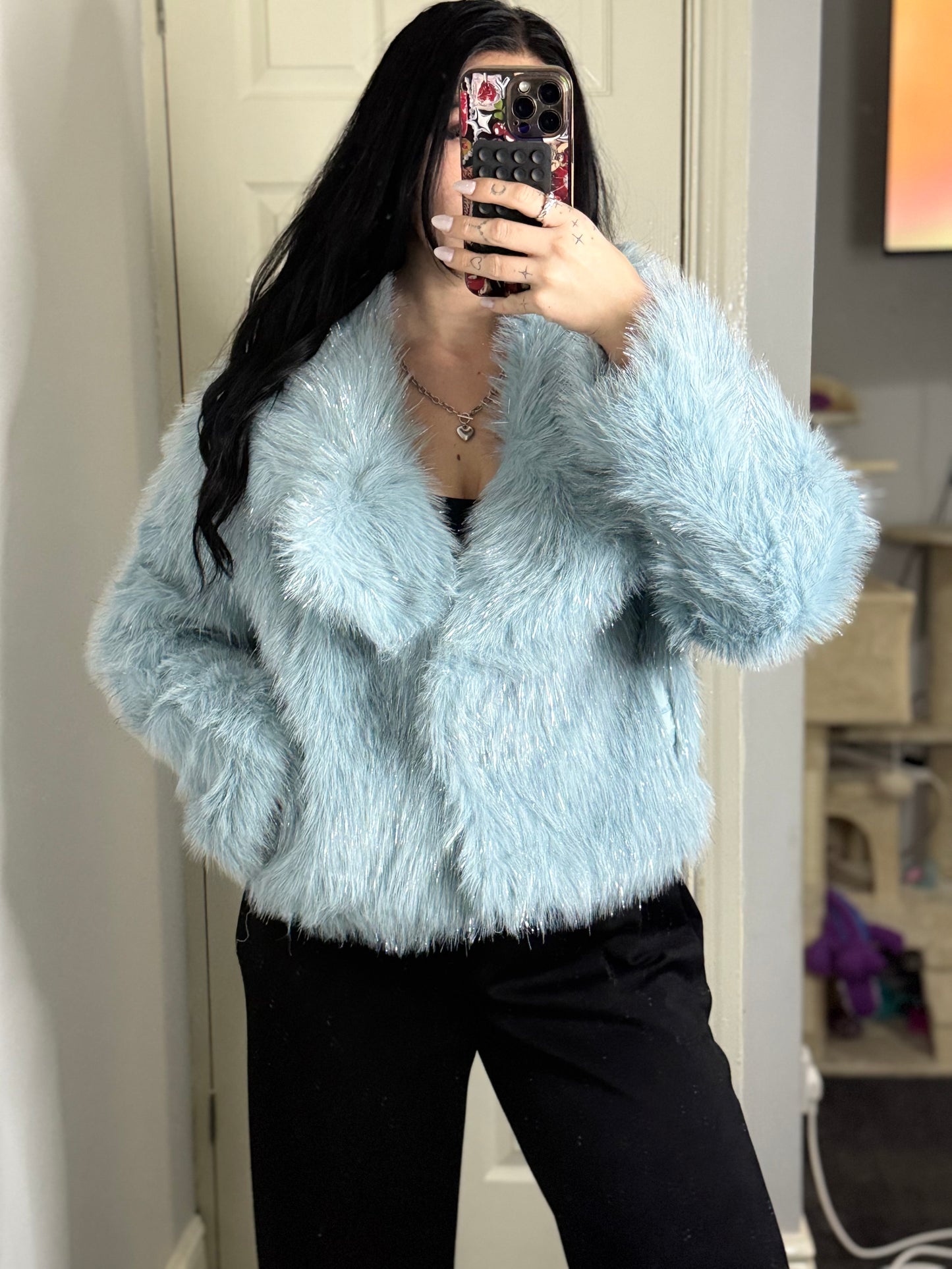 Sparkle fuffy coat