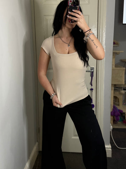 Square neck top