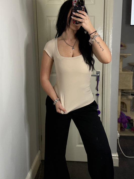 Square neck top