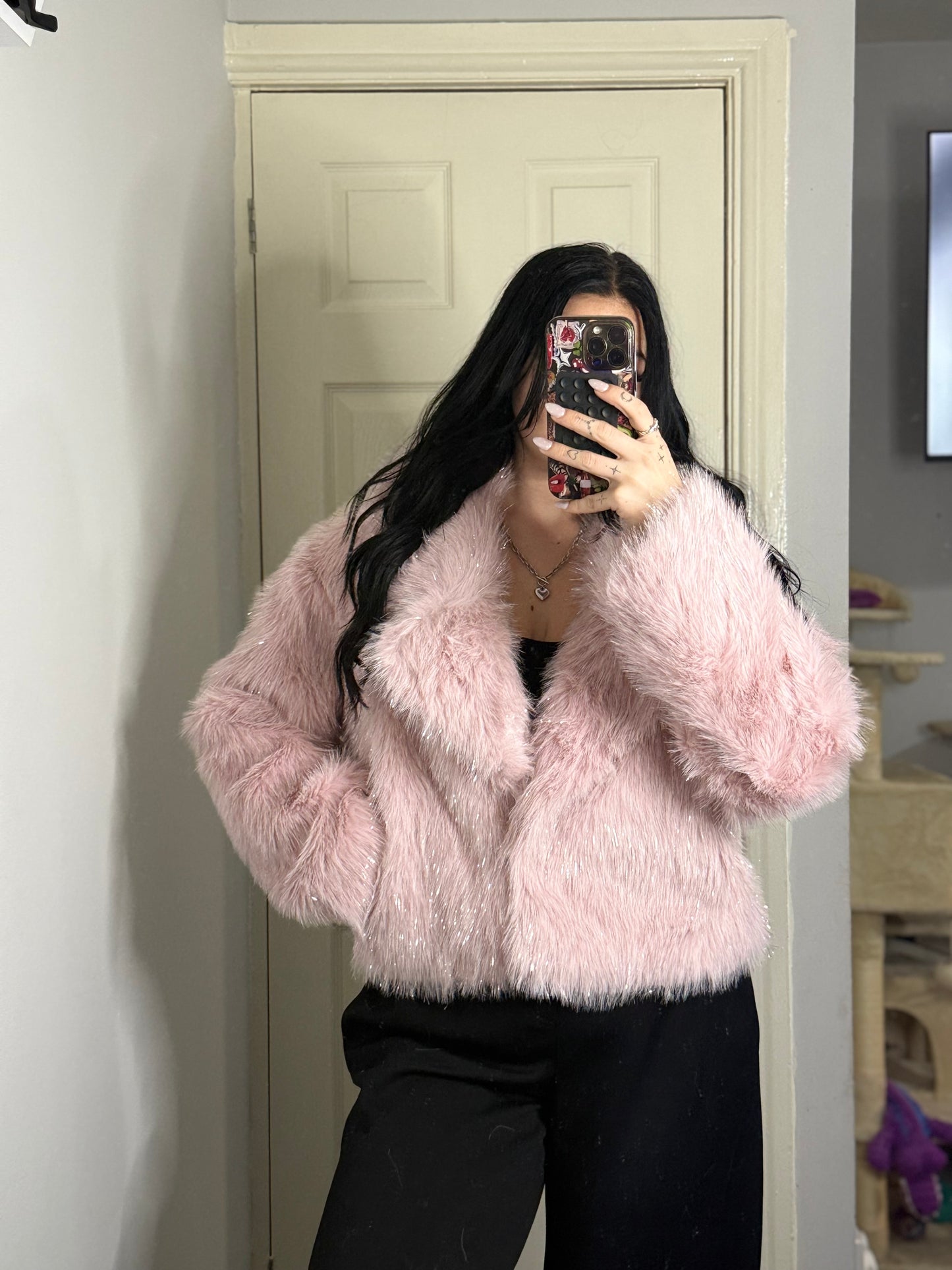 Sparkle fuffy coat