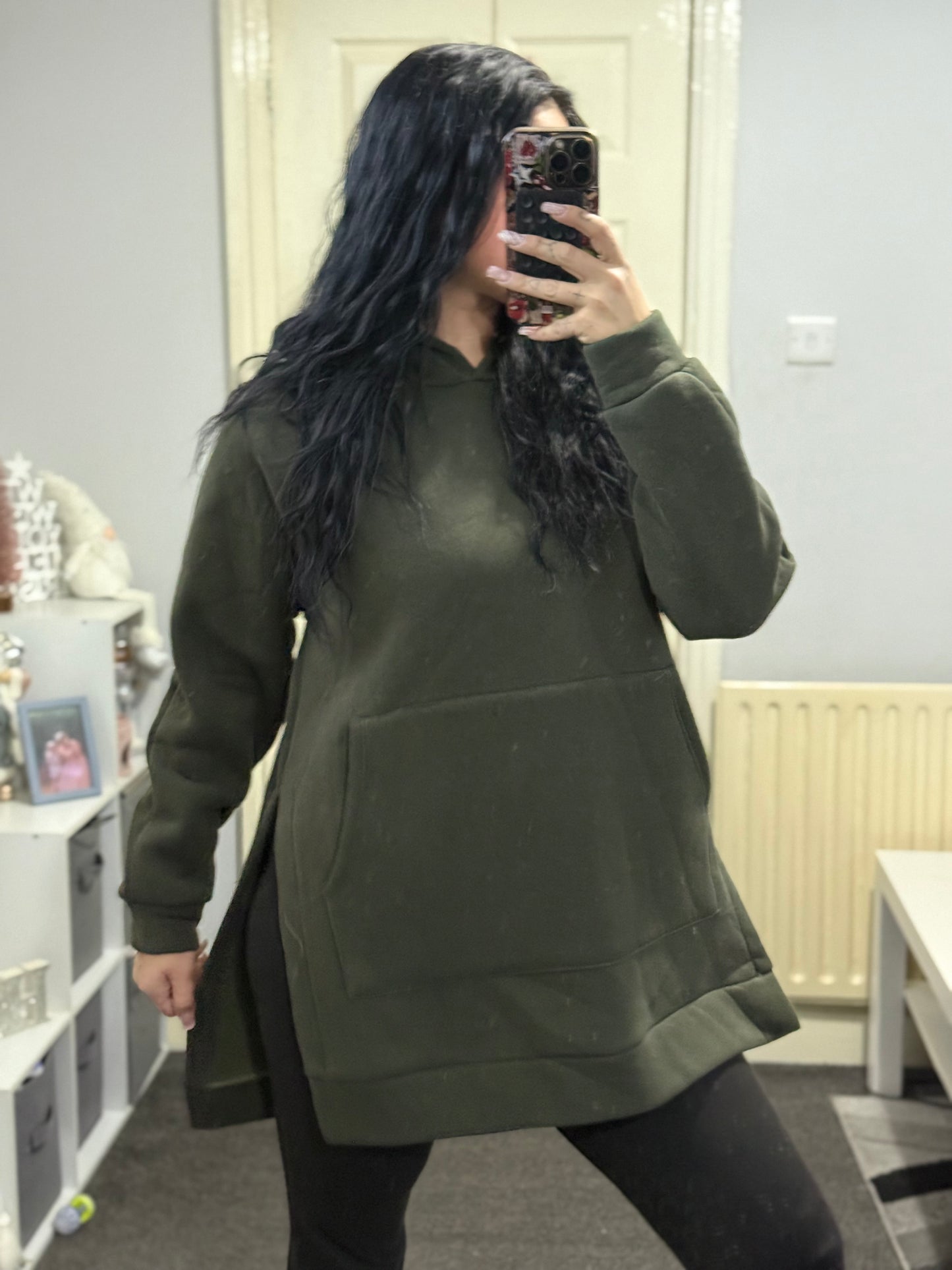 Over sized long hoodie