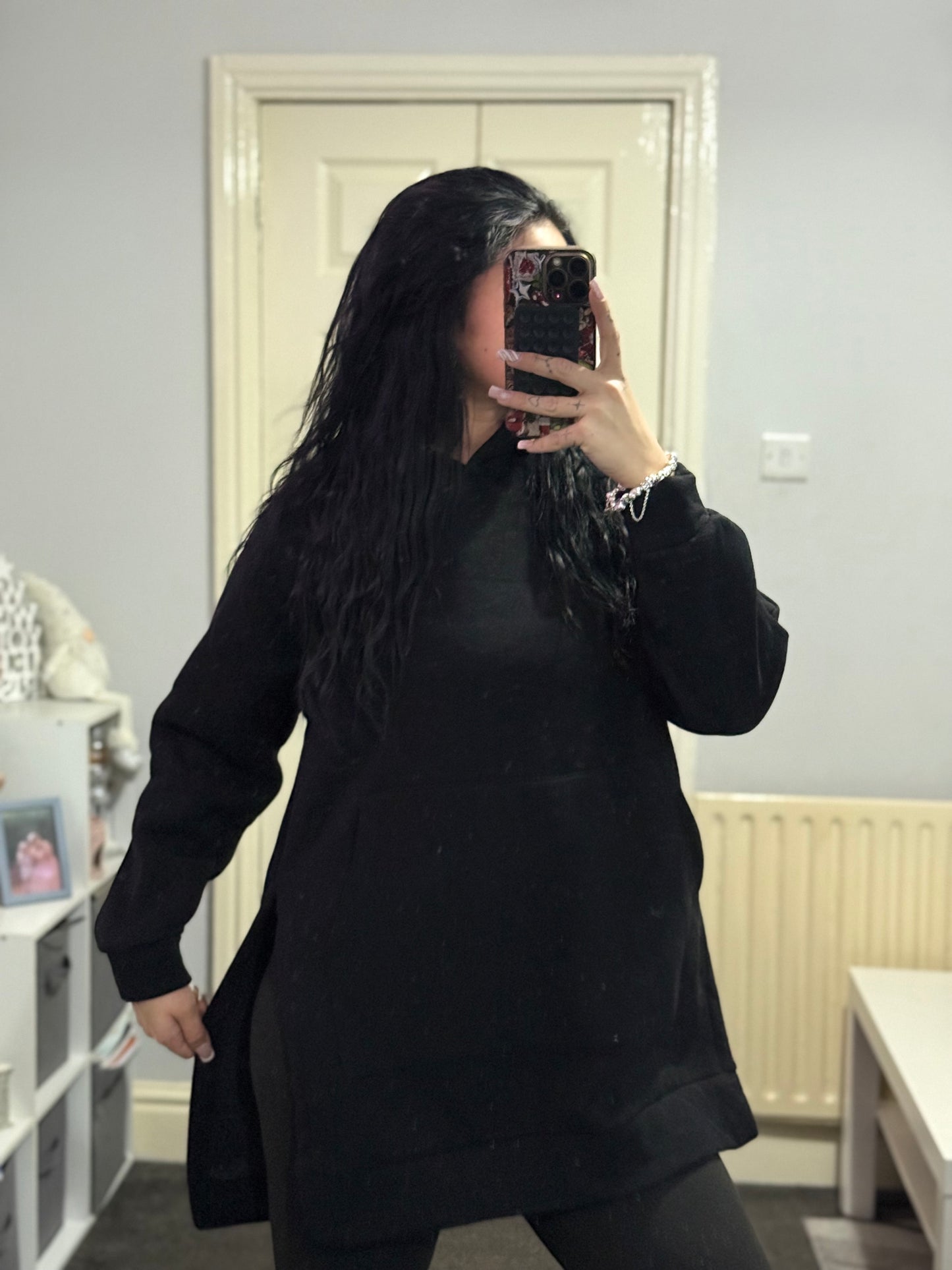 Over sized long hoodie