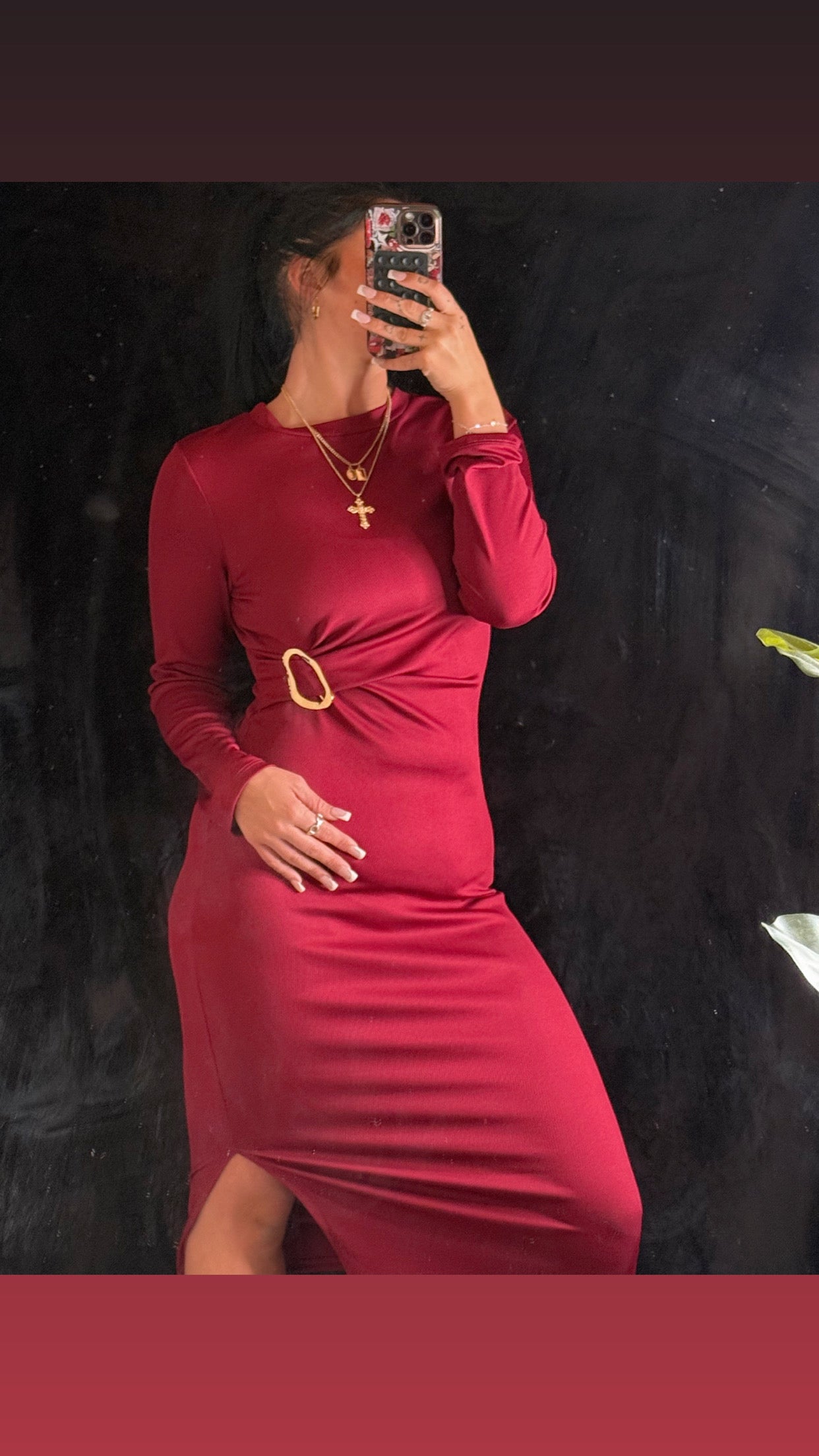 Ribbed luxe maxi dress