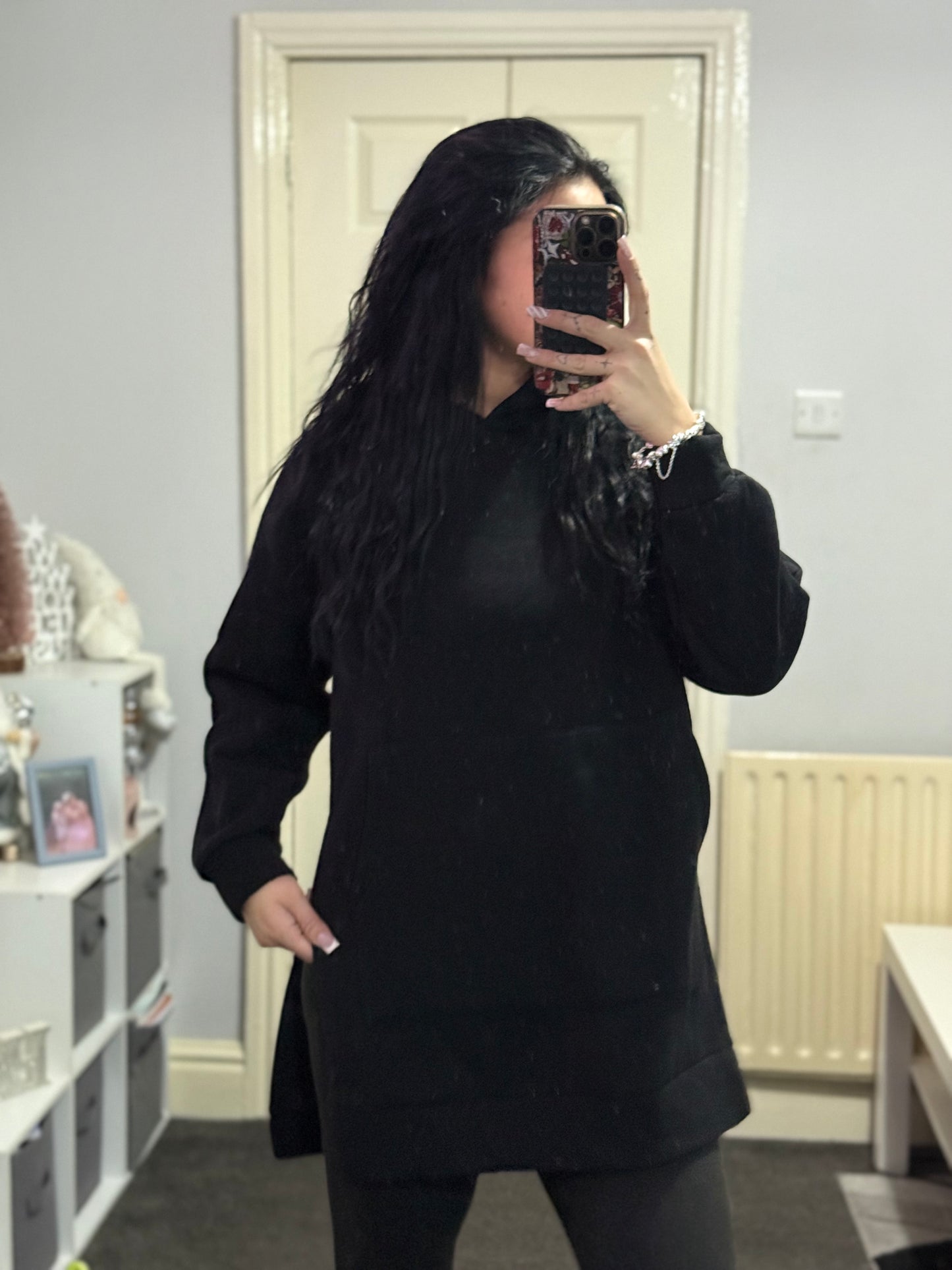 Over sized long hoodie