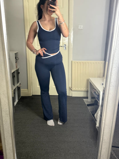 Short sleeve crossover  gym set