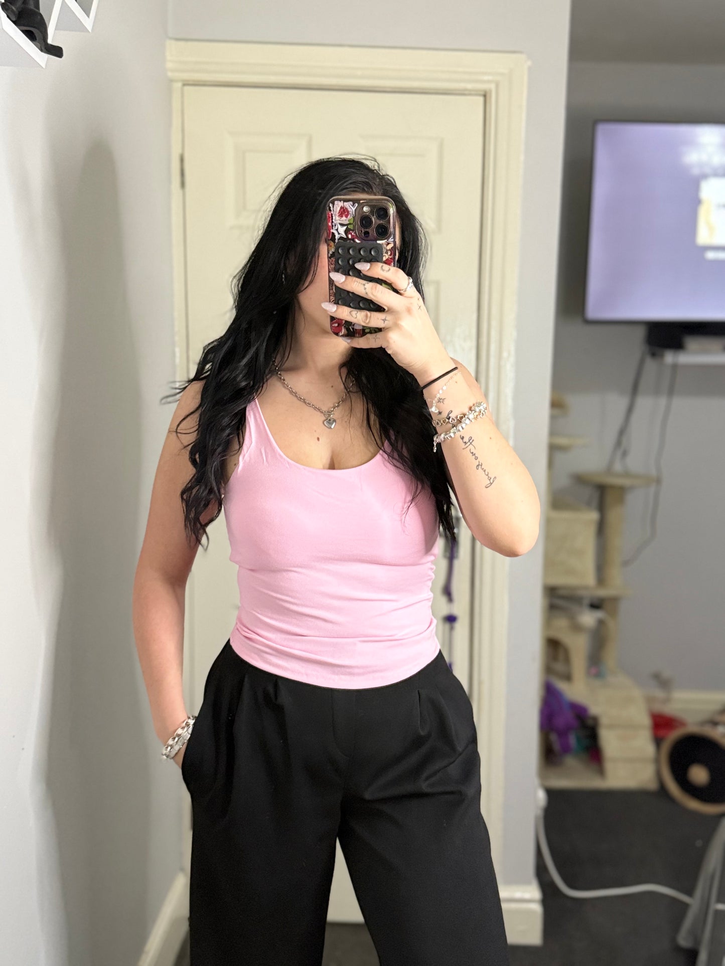 Basic everyday padded vest top