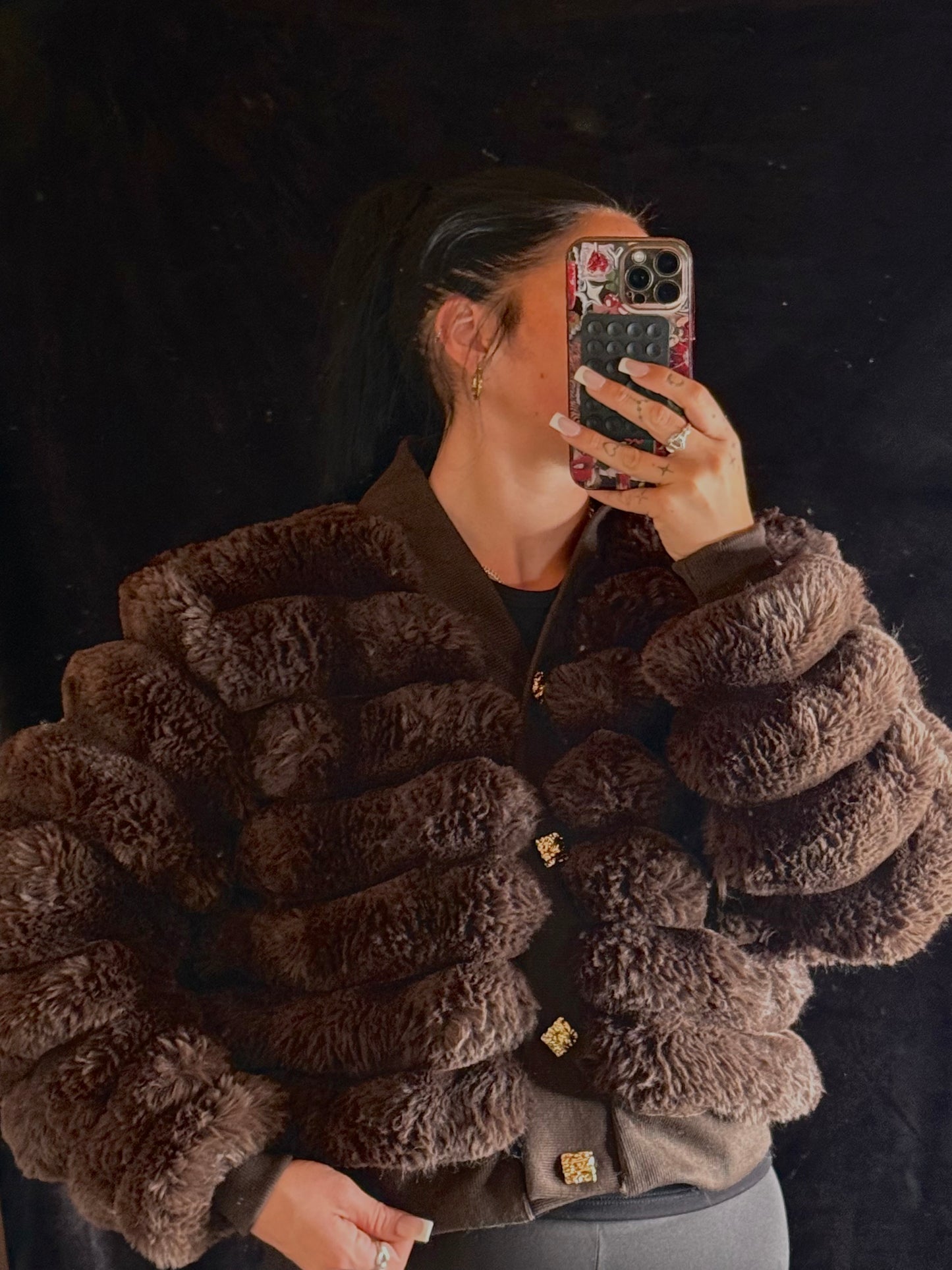 Luxury fluffy cardigan