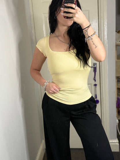 Square neck top