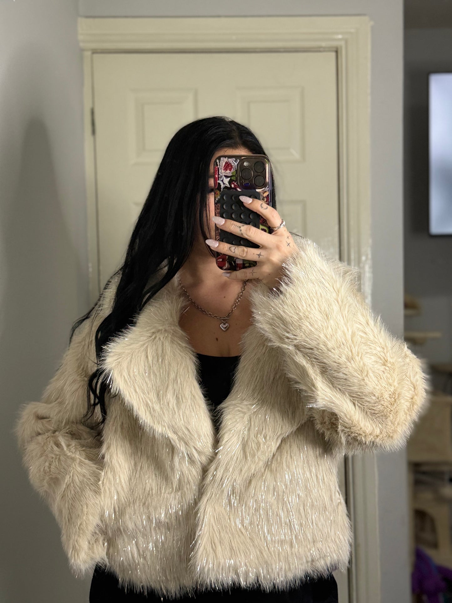 Sparkle fuffy coat